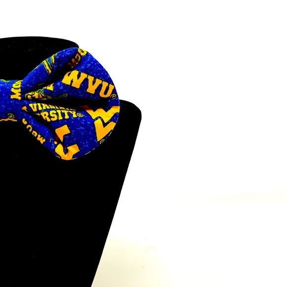 West Virginia University Handcrafted Bow Tie - Picture 3 of 14